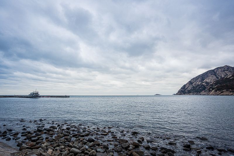 山东青岛崂山山海风光实拍
